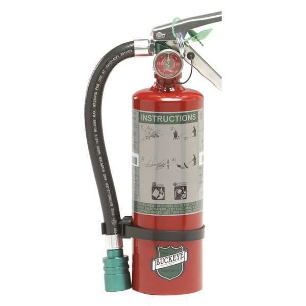 Buckeye Fire Equipment Fire Extinguisher, 2.5 lb Capacity, Class BC , UL Rating2B:C , HCFC 8 to 10 sec, Discharge Time: - 70259