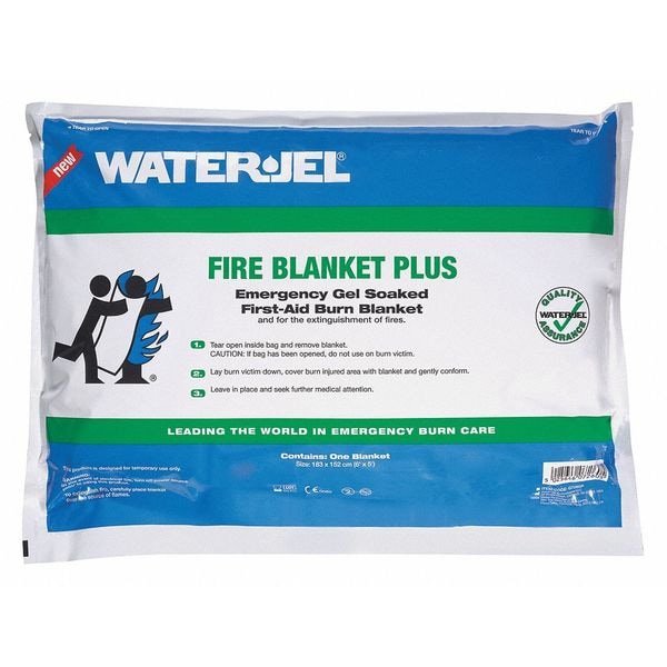 Waterjel Fire Blanket, 60" W 72" L, Tan, Orange Case - G7260P-4.69.000