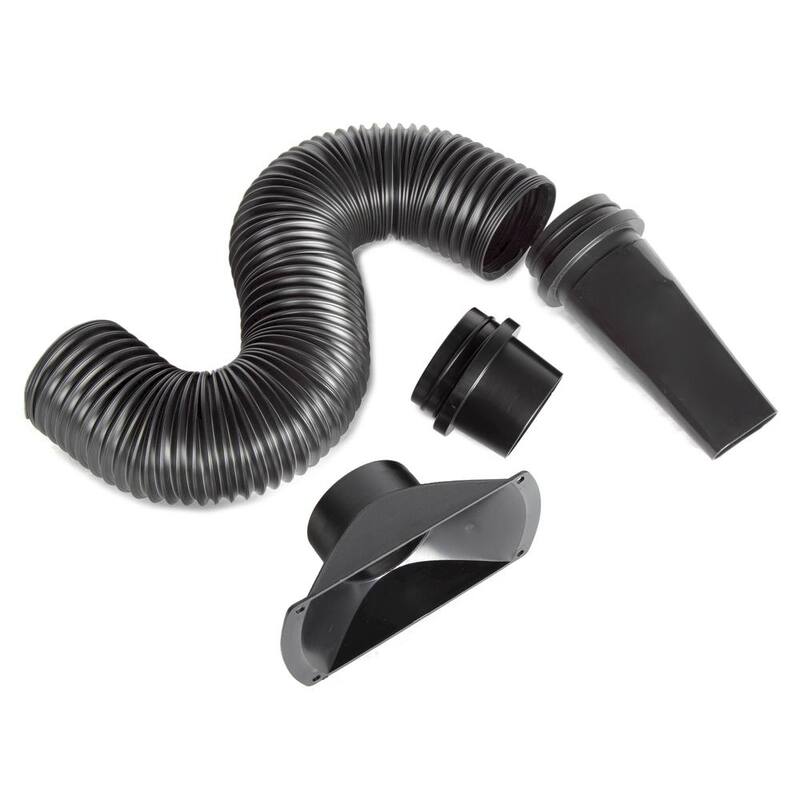 Kit de manguera de polvo flexible y modelable de 4 pulgadas x 36 pulgadas con acoplamientos y adaptadores - DCA017