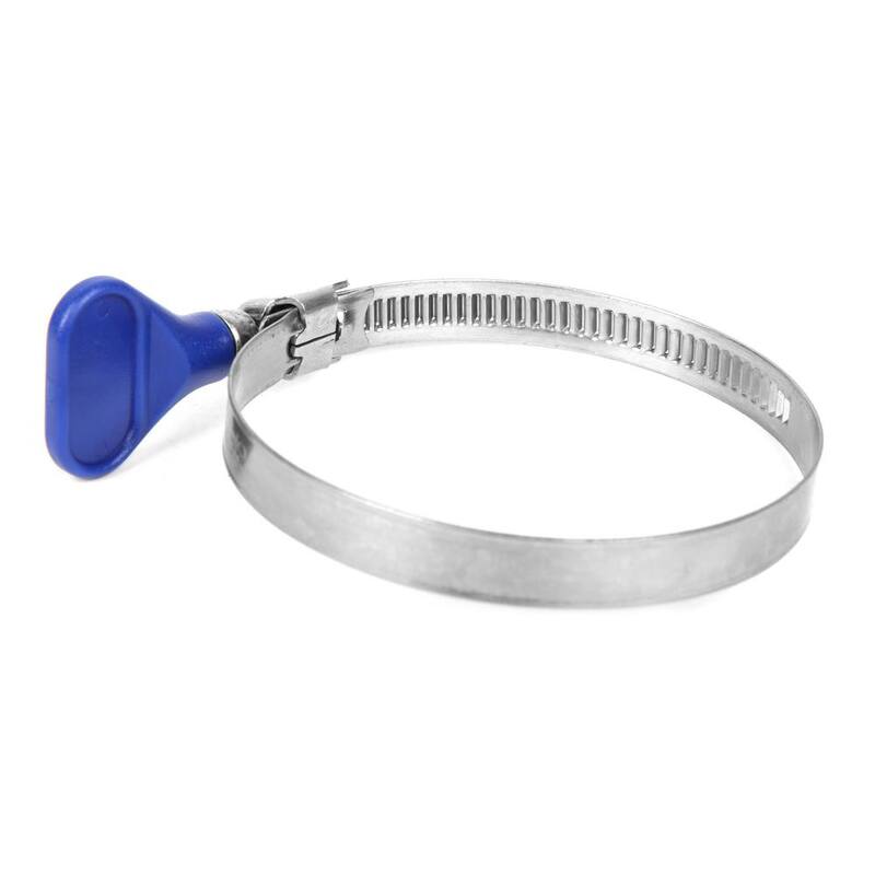 Abrazaderas de manguera de acero de 2.5 pulgadas para secadoras y sistemas de recolección de polvo (paquete de 10) - DCA011