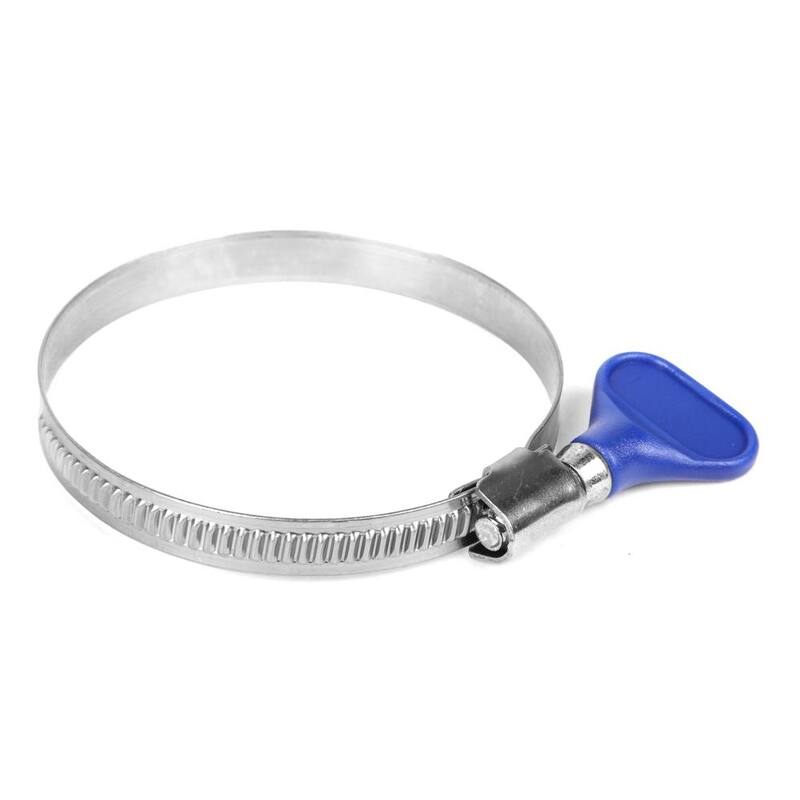 Abrazaderas de manguera de acero de 2.5 pulgadas para secadoras y sistemas de recolección de polvo (paquete de 10) - DCA011
