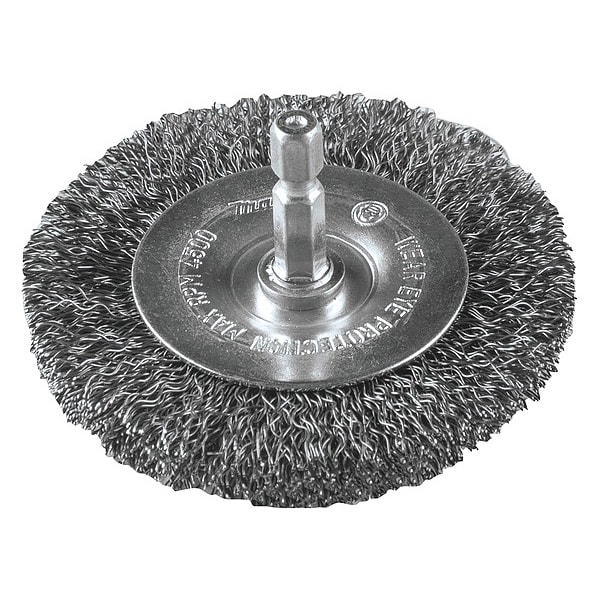 Makita 3" Crimped Wire Wheel, 1/4" Hex Shank - B-63074
