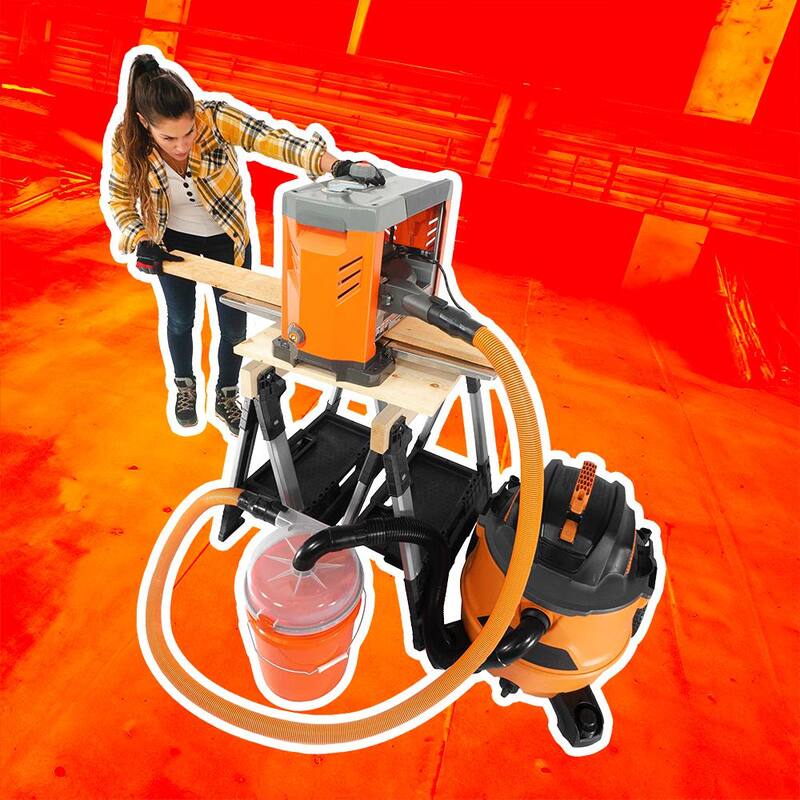 Separador de polvo ciclónico de alta eficiencia Dustopper PRO, 12 pulgadas de diámetro con manguera de 2.5 pulgadas, 36 pulgadas de largo con 2 codos de barrido de alto flujo - HD12B