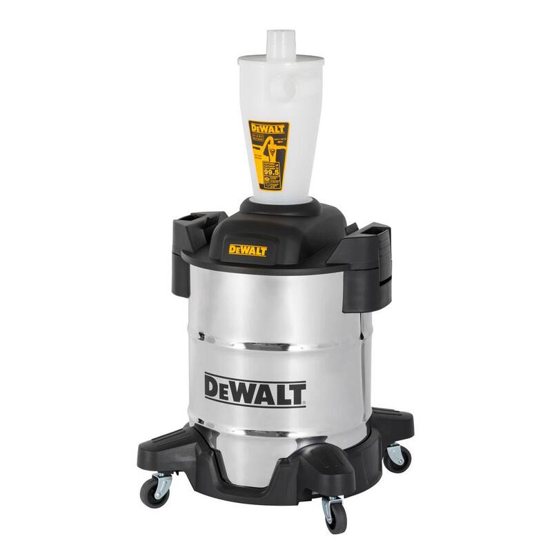 Separador de polvo DEWALT con tanque de acero inoxidable de 10 galones - DXVCS003