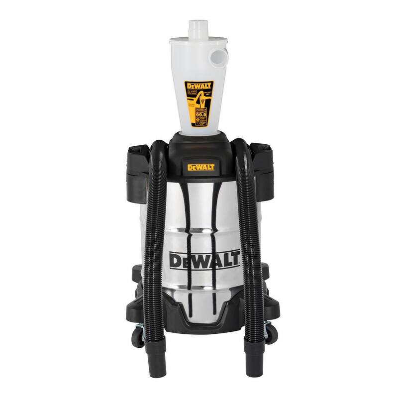 Separador de polvo DEWALT con tanque de acero inoxidable de 10 galones - DXVCS003