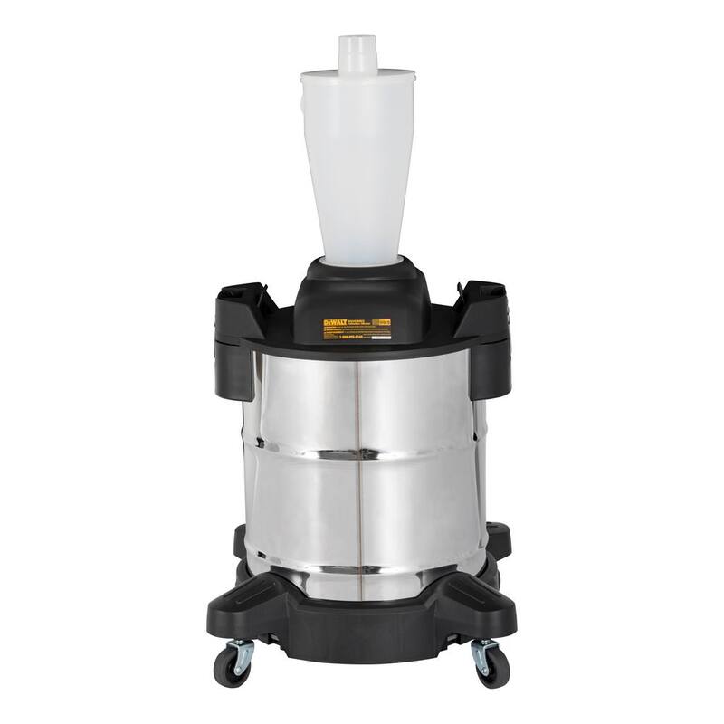 Separador de polvo DEWALT con tanque de acero inoxidable de 10 galones - DXVCS003