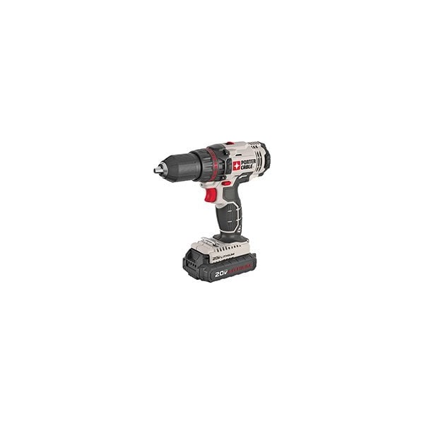 Porter-Cable PORTER-CABLE PCC601LA Drill/Driver, 20 V Battery, Lithium-Ion Battery, 1/2 in Chuck - PCC601LA