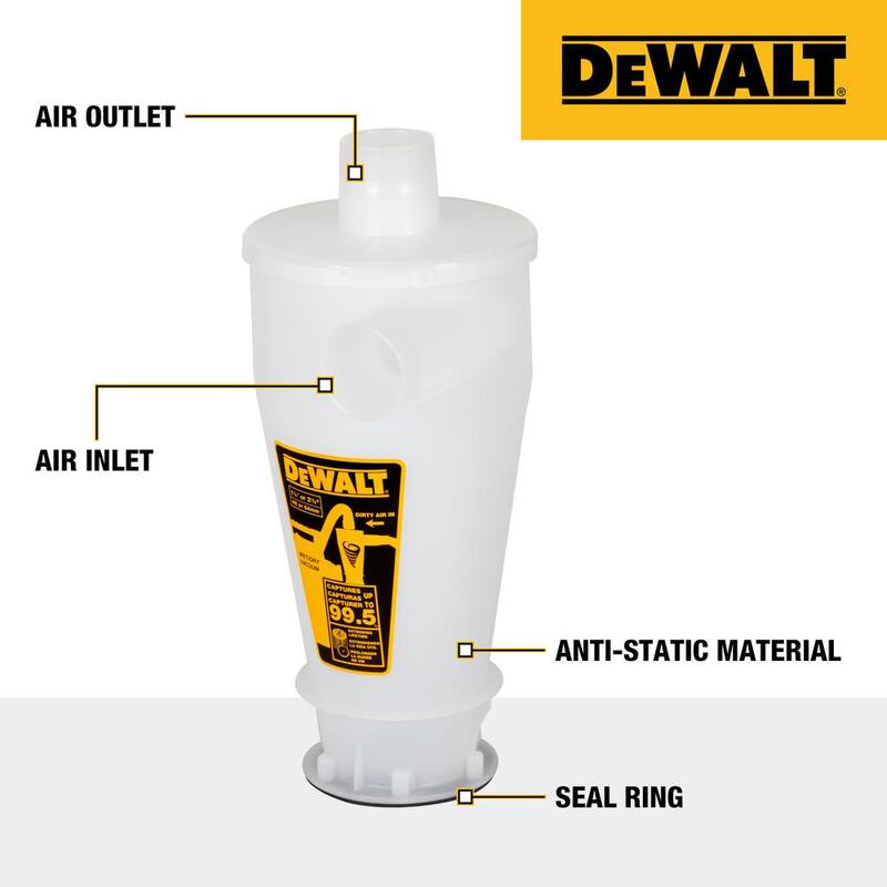 Separador de polvo DEWALT para aspiradoras húmedo/seco - DXVCS001