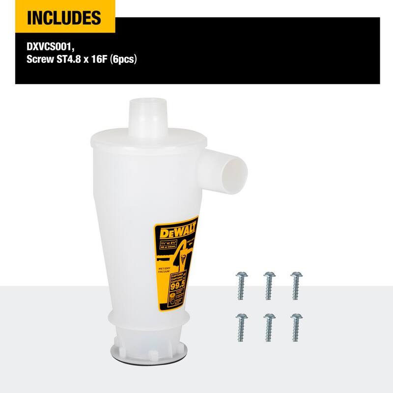 Separador de polvo DEWALT para aspiradoras húmedo/seco - DXVCS001