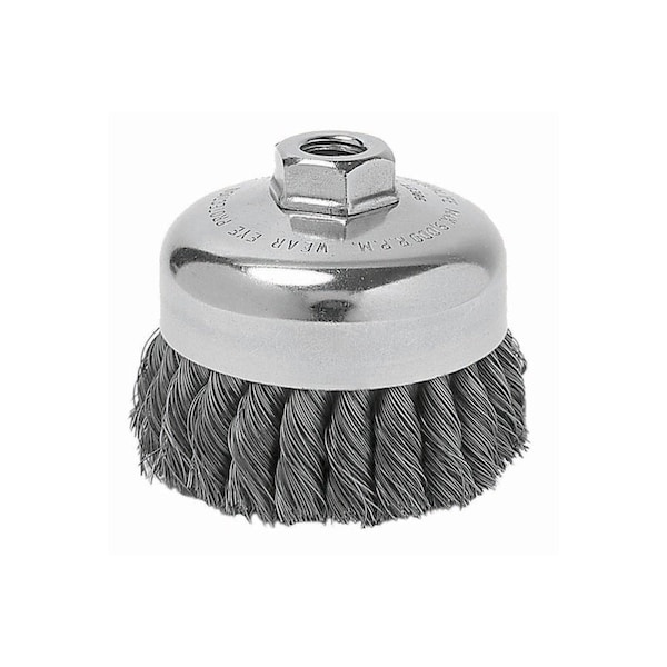 Metabo Wire Wheel 6" x 5/16" x 5/8-11" SS. KNOT BRUSH - 655218000