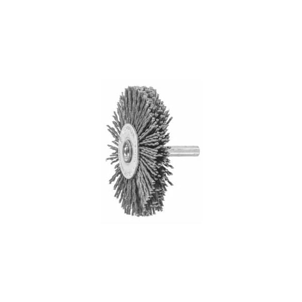 Holex Wheel Brush with Shank, 120 Grit SiC Bristle, Size: 50X10 mm - 574445 50X10