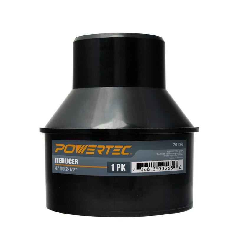 Adaptador cónico de 4 pulgadas x 2-1/2 pulgadas para sistemas de recolección de polvo - 70136