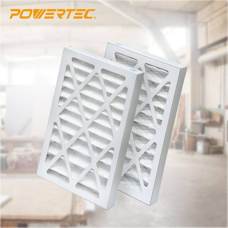 Filtro exterior POWERTEC para el sistema de filtración de aire AF4000 / WEN 3410 / Shop fox W1830 (paquete de 2) - 75040N