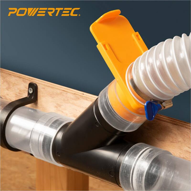 Kit de accesorios para recolección de polvo de 2-1/2 pulgadas para sistemas de recolección de polvo, con conectores, compuertas de explosión y abrazaderas - 70315NR