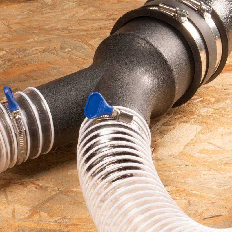 Divisor de adaptador de colección de polvo de 4 a 2-1/2 pulgadas de POWERTEC - 70276