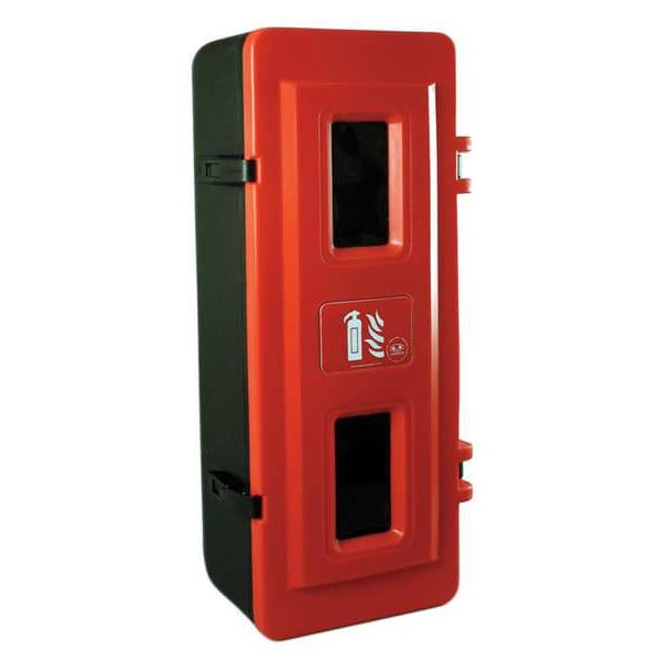 Jonesco Fire Extinguisher Cabinet, Surface Mount, 29 in Height, 20 lb - JBXE83
