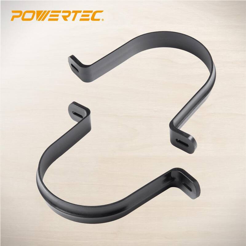 Colgadores POWERTEC para manguera y tubería de recolección de polvo de 4 pulgadas con tornillos de montaje (paquete de 10) - 70343-P2N