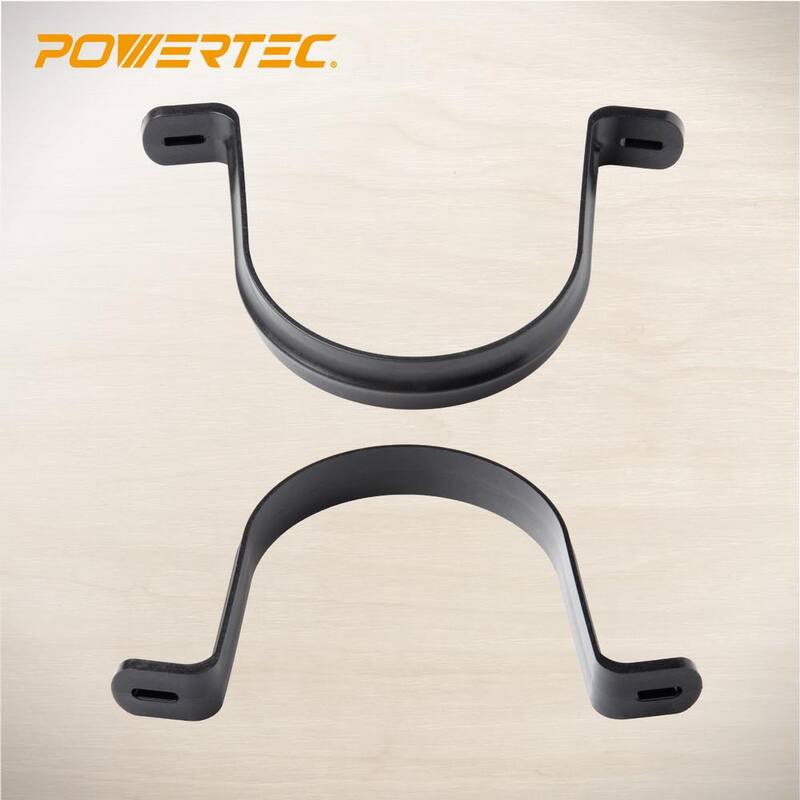 Colgadores POWERTEC para manguera y tubería de recolección de polvo de 4 pulgadas con tornillos de montaje (paquete de 10) - 70343-P2N