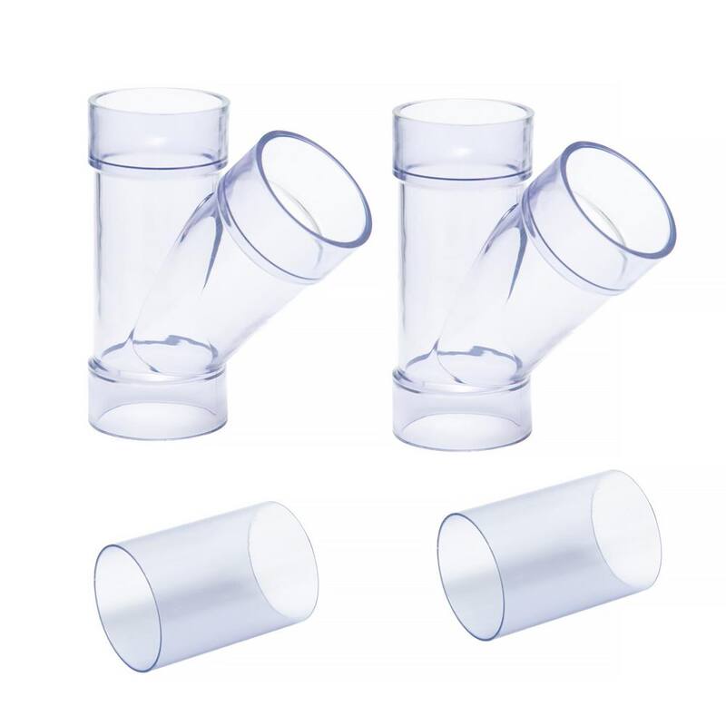 POWERTEC 2-1/2 pulgadas ID Y Conexión para tubería OD o conectores OD Unión para conexión de manguera de polvo para sistemas de recolección de polvo (paquete de 2) - 70320-P2