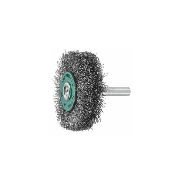 Holex Wheel Brush with Shank, 0.20 mm Stainless Steel Wire, 60 mm - 574253 60X15