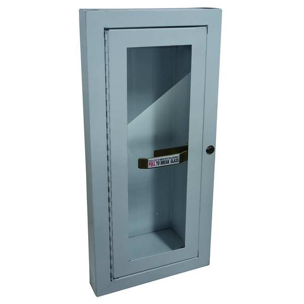 Zoro Select Fire Extinguisher Cabinet, Semi Recessed, 26 3/4 in Height, 10 lb - 1RK38