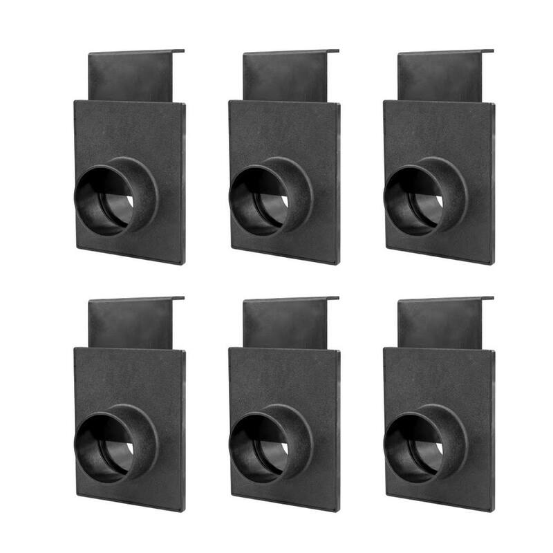 Compuerta de expulsión de 2-1/2 pulgadas para accesorios de recolector/aspiradora de polvo, sistemas de recolección de polvo (paquete de 6) - 70133-P6