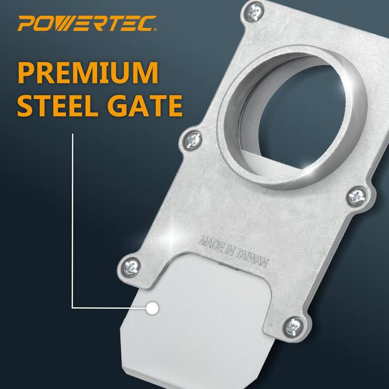 Compuerta de explosión de aluminio de 2-1/2 pulgadas para aspiradora/colector de polvo, sistemas de colección de polvo (paquete de 2) - 70134-P2