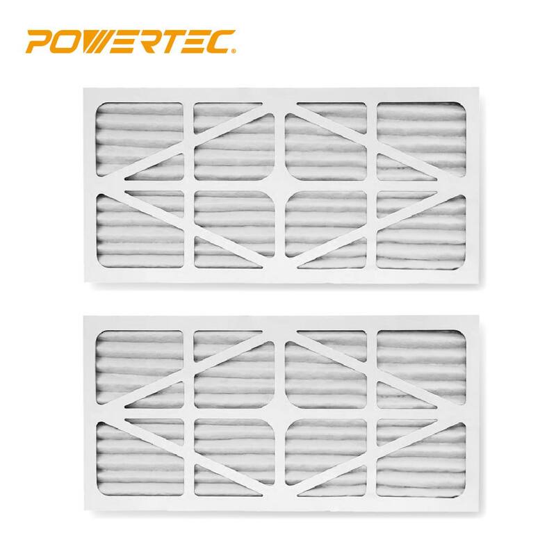 Filtros externos de 5 micras POWERTEC para AF1044, AF1045 y WEN 3417, AF1270 Filtración de aire (paquete de 2) - 75020-P2