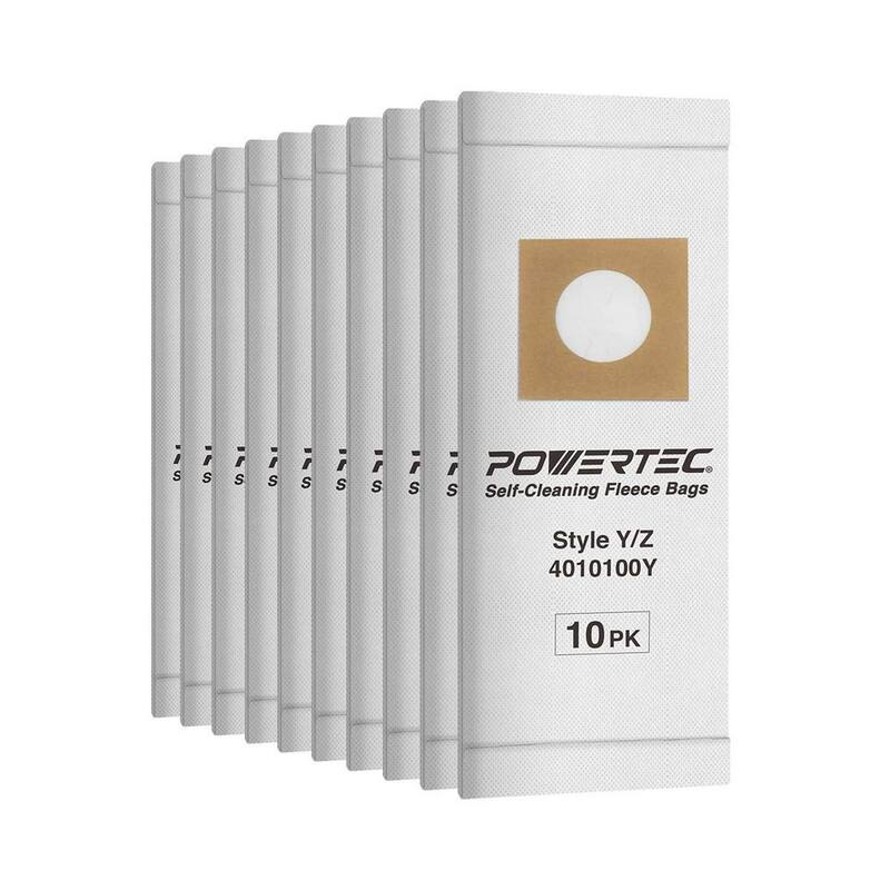Reemplazo de bolsa de filtro de alta eficiencia POWERTEC para aspiradora Hoover estilo Y/Z de 2 capas con filtro de alergenos (paquete de 10) - 75057