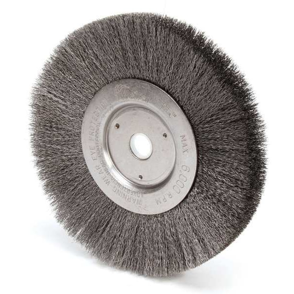 Weiler Crimped Wire Wheel Wire Brush, Arbor - 93119