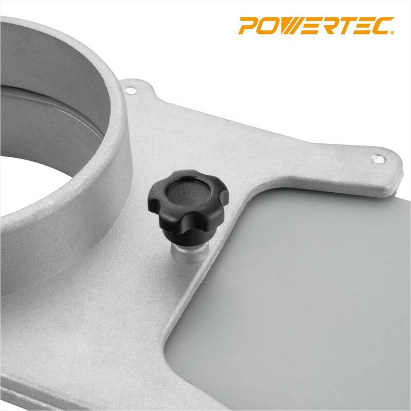 Compuerta de chorro de aluminio de 4 pulgadas para recolector de polvo/accesorios de aspiradora, sistemas de recolección de polvo (paquete de 2) - 70135-P2
