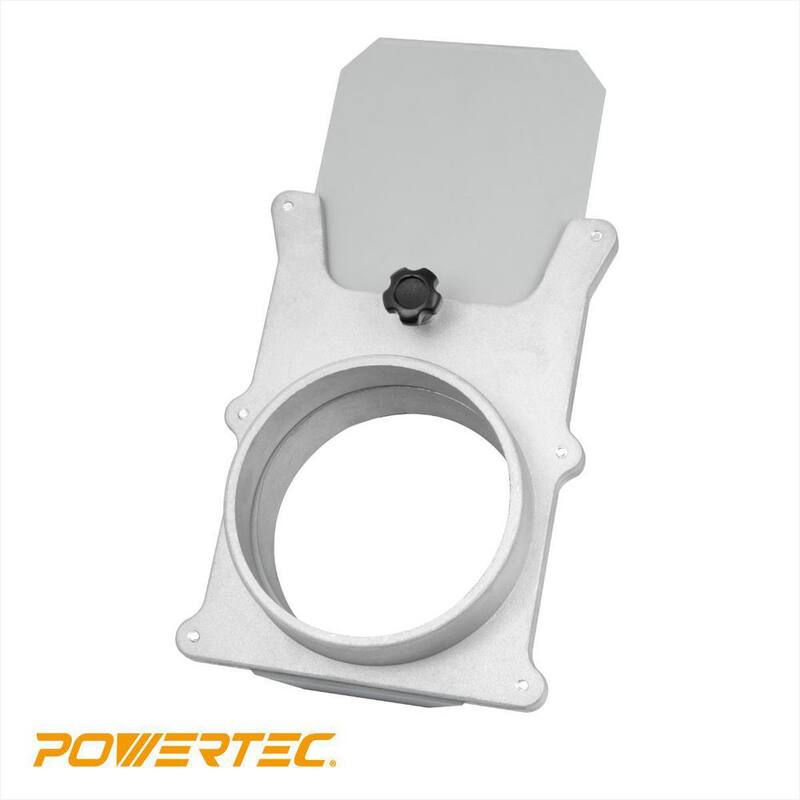 Compuerta de chorro de aluminio de 4 pulgadas para recolector de polvo/accesorios de aspiradora, sistemas de recolección de polvo (paquete de 2) - 70135-P2