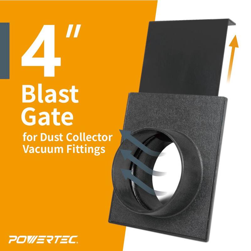 Compuerta de explosión de 4 pulgadas para colector de polvo/adaptadores de aspiradora, accesorios de colección de polvo (paquete de 6) - 70108-P6