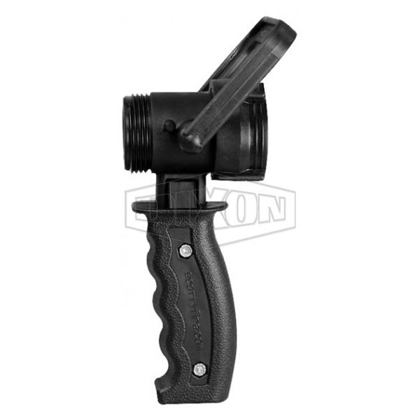 Dixon Lightweight Ball Shut-Off, 1-1/2 in Inlet, Polycarbonate Body - PPSO150S