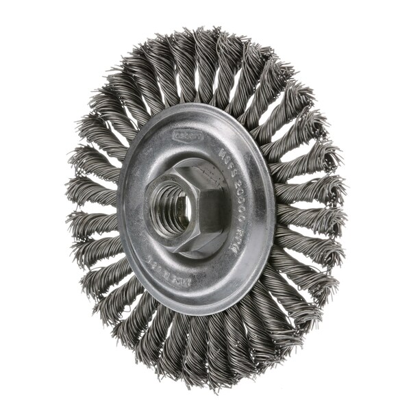 Osborn Knot Wire Wheel Brush, 4", 0002601700 - 0002601700