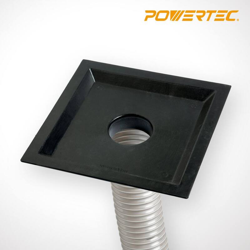Capucha para polvo de sierra de mesa de 14 pulgadas POWERTEC para sistemas de recolección de polvo - 70132V