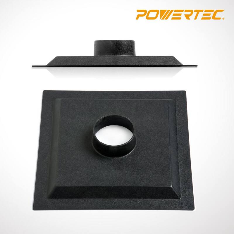 Capucha para polvo de sierra de mesa de 14 pulgadas POWERTEC para sistemas de recolección de polvo - 70132V