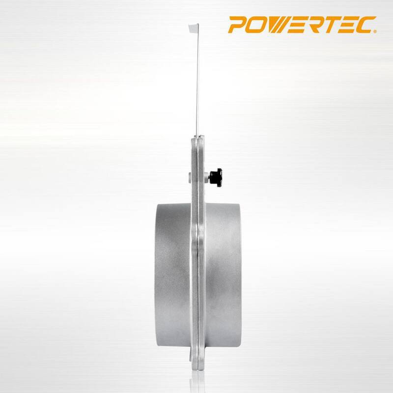 Compulsa de 6 pulgadas POWERTEC para adaptadores de recolector de polvo/aspiradora, paquete de 2 - 70227-P2