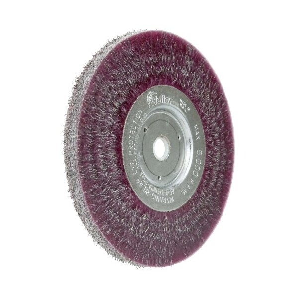 Weiler 6" Polyflex Encapsulated Face Wheel, .0104" Steel Fill, 5/8"-1/2" - 35105