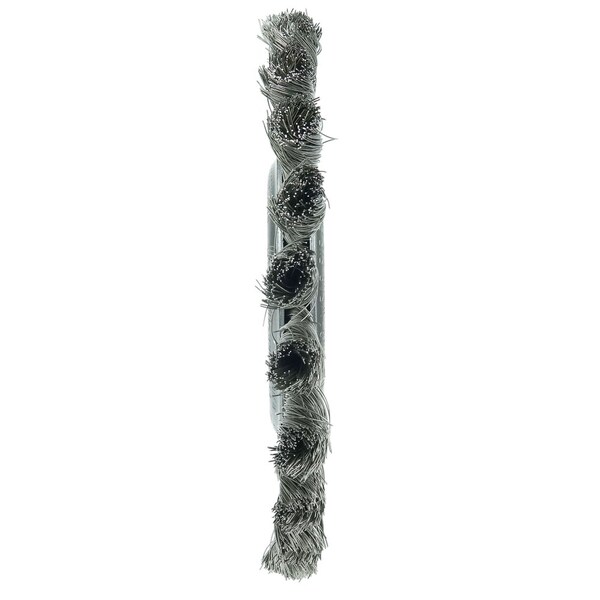 Weiler 6" Standard Twist Knot Wire Wheel, .0118" Fill, 5/8"-1/2" Arbor Hole - 8325