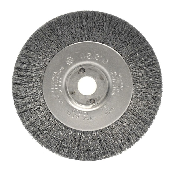 Weiler 4" Narrow Face Wheel, .0095" Steel Fill, 1/2"-3/8" Arbor Hole - 124