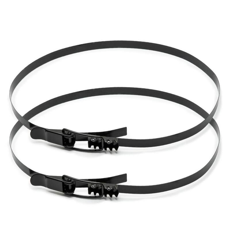 Abrazadera de banda de 14-1/2 pulgadas para recolector de polvo, compatible con Delta, JET, Grizzly, Shop Fox, Harbor Freight y DC1080/DC1081 (paquete de 2) - 71734-P2