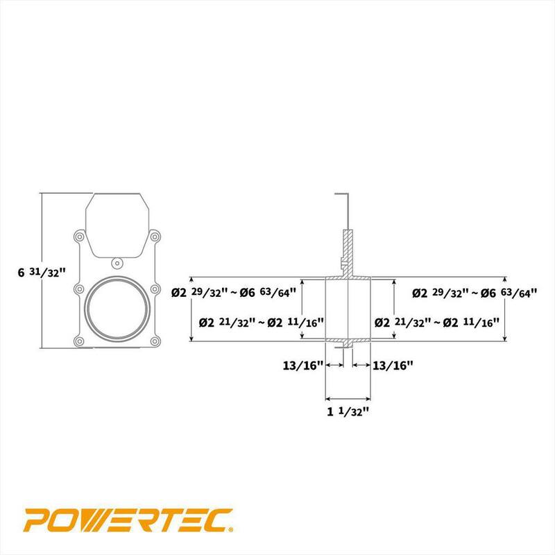 Cancel de impulso de aluminio de 3 pulgadas para sistemas de recolección de polvo (paquete de 2) - 70165-P2