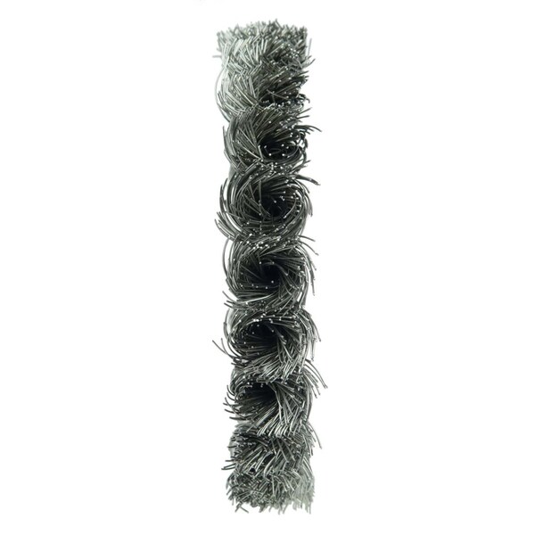 Weiler 4" Standard Twist Knot Wire Wheel, .014" Fill, 1/2"-3/8" Arbor Hole - 8294