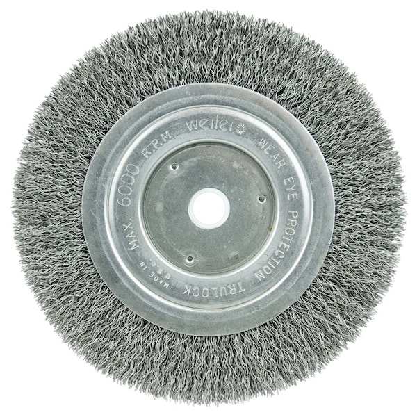 Weiler 6" Narrow Face Wheel, Short Trim, .014" Steel Fill, 5/8"-1/2" - 1125