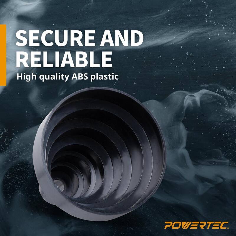 Adaptador reductor de POWERTEC de 6 a 1 pulgada para sistemas de recolección de polvo - 70139