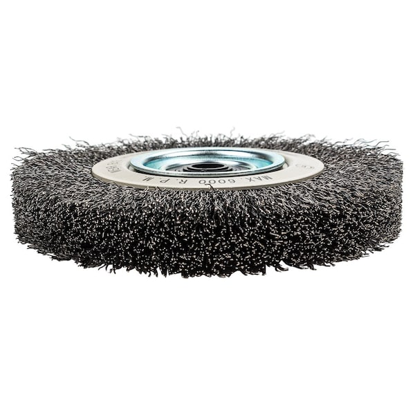 Forney Command PRO Wire Wheel, Crimped, 6 in x .014 in x 1/2 in - 5/8 in - 72896
