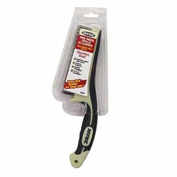 Hyde Hyde MAXXGRIP PRO 1 in. W X 11.75 in. L Stainless Steel Wire Brush - 46831