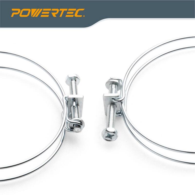 Abrazadera de manguera doble de alambre de 4 pulgadas para sistemas de recolección de polvo (paquete de 10) - 70101-P2