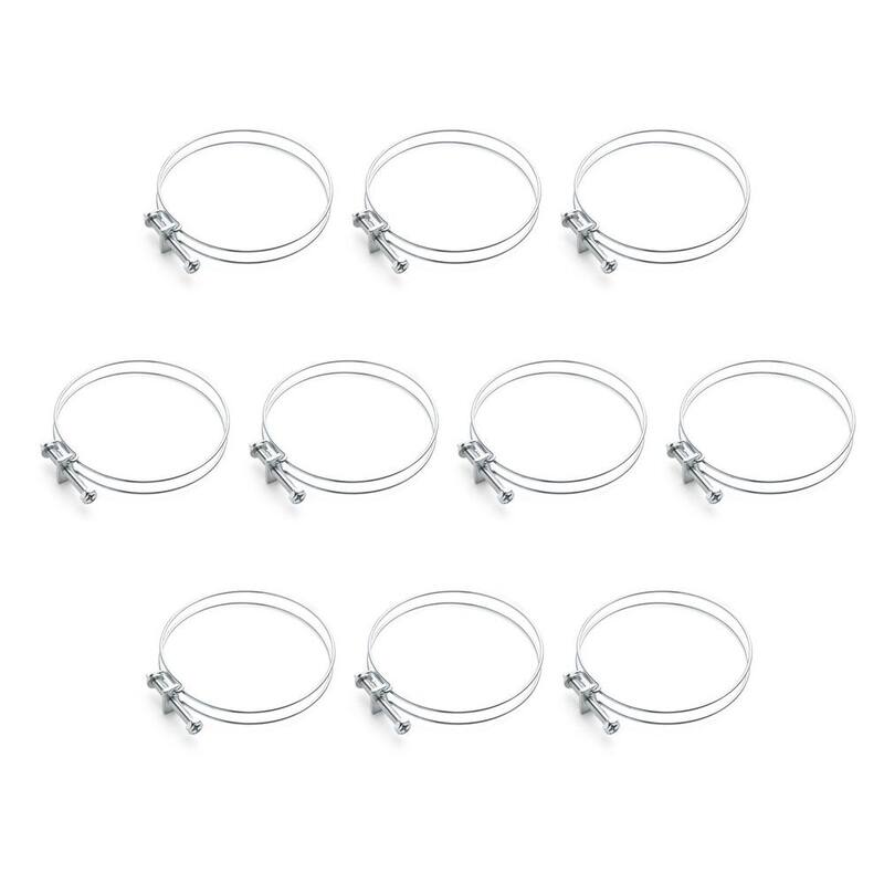 Abrazadera de manguera doble de alambre de 4 pulgadas para sistemas de recolección de polvo (paquete de 10) - 70101-P2